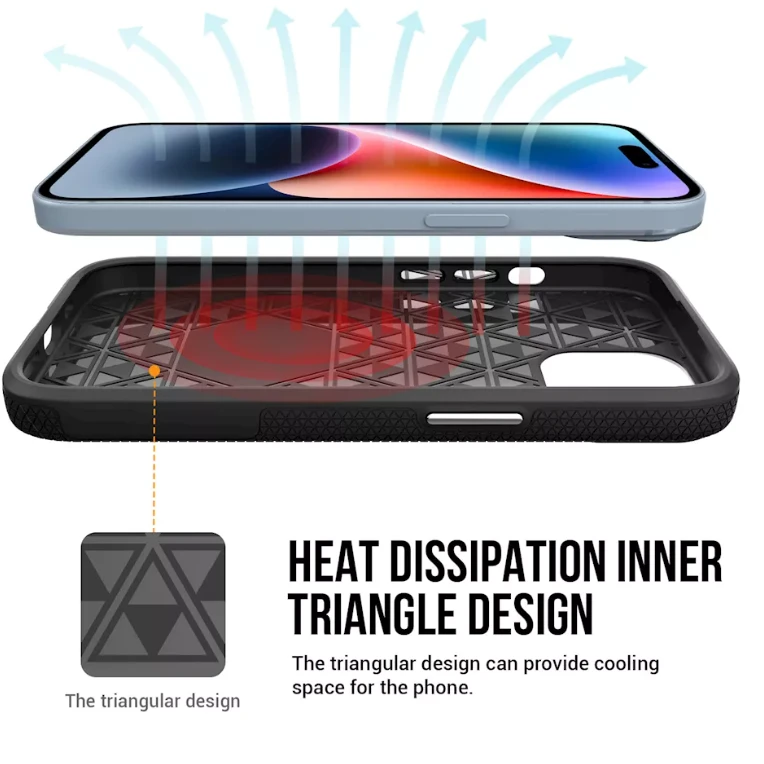 ScreenArmor MagArmor Dėklas iPhone 15, juodas