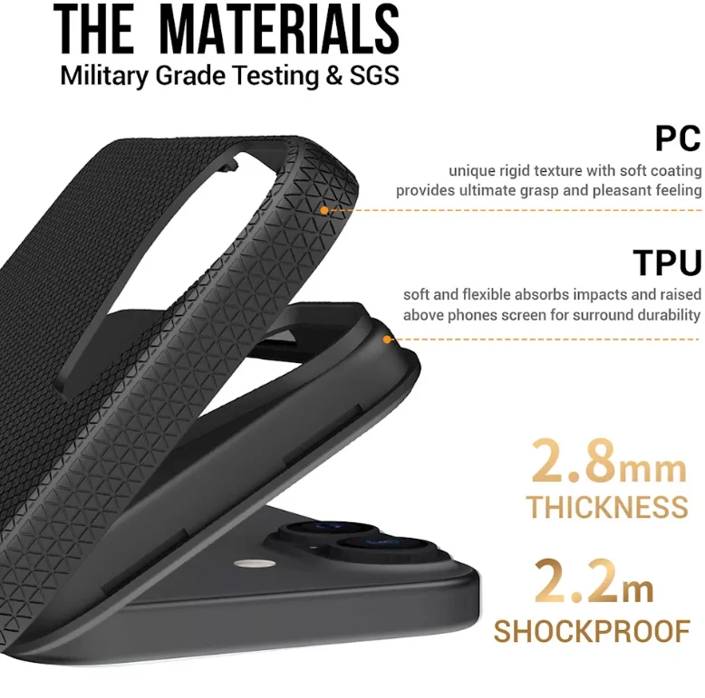 ScreenArmor MagArmor Dėklas iPhone 16 Plus, juodas