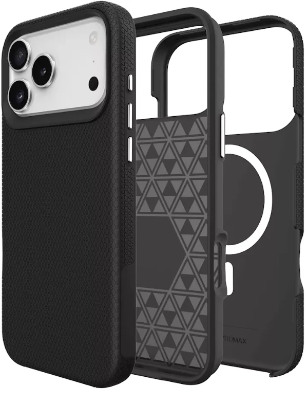 ScreenArmor MagArmor Case Apsauginis MagSafe Dėklas Apple iPhone 17 Pro Max juodos spalvos