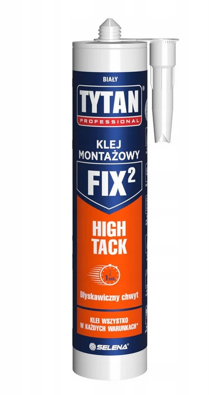SELENA TYTAN MONTAVIMO KLIJAI BALTI FIX2 HIGH TACK 290ml PROFESSIONAL