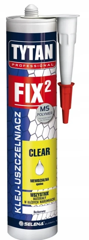 SELENA TYTAN MONTAVIMO KLIJAI BESPALVIAI FIX2 CLEAR 290ml PROFESSIONAL