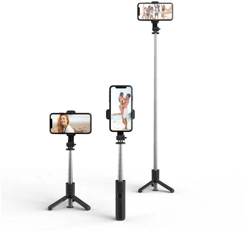 Selfie Stick / Tripod Bluetooth Multifunction Photo Stick Tech-Protect L02S juodos spalvos