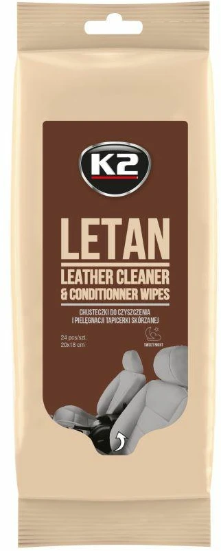 Melle K2 SERVETĖLĖS ODINIAMS APMUŠALAMS, KVAPAS SWEET NIGHT LETAN WIPES 24vnt.
