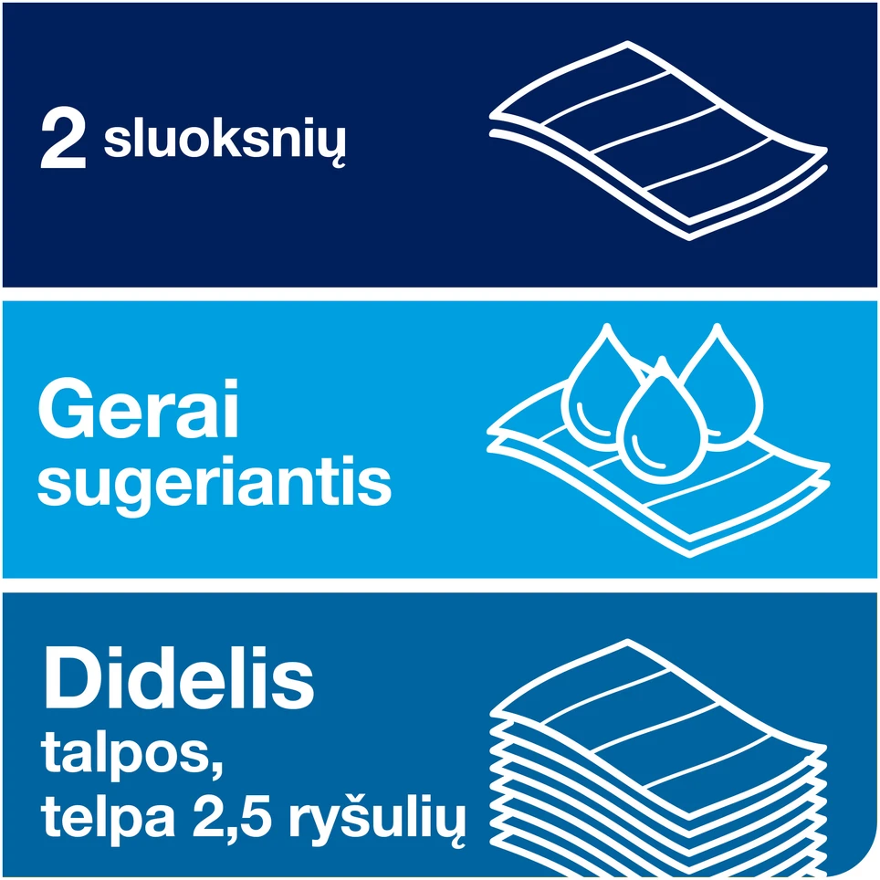 Essity Denmark As Servetėlės Tork Xpress Advanced (130299) 2 sluoksniai, natūralios spalvos, 180 lapelių