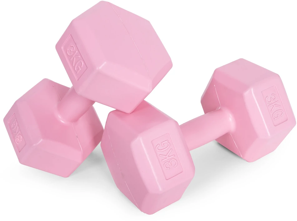 Šešiakampiai hantelia 2x3 kg ModernHome