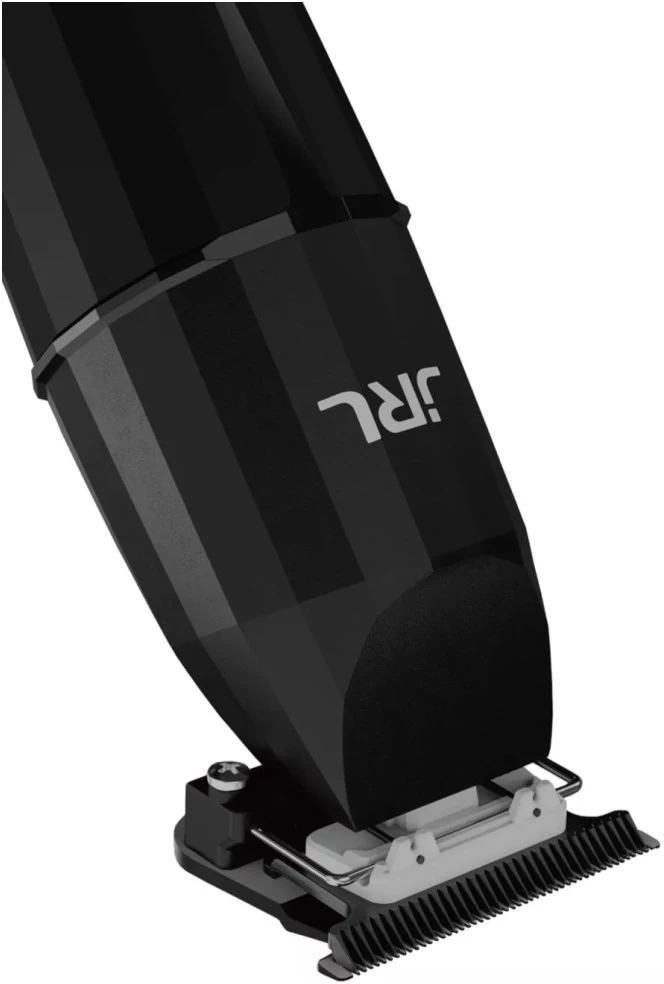 Čia yra vertimas: **Setas 2-in-1 JRL Onyx Clipper + Onyx Trimmer su dviem įkrovimo stotelėmis, juodos spalvos**