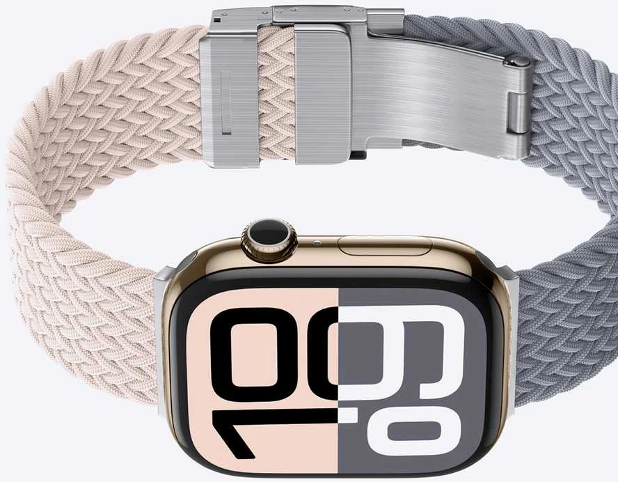 Set of 2 AmazingThing Blend Band for Apple Watch 45/46/49mm – Rožinė-Gray/Rožinė