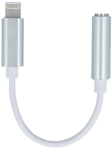 TelForceone Setty adapteris "Lightning" - 3,5 mm garso lizdas baltas