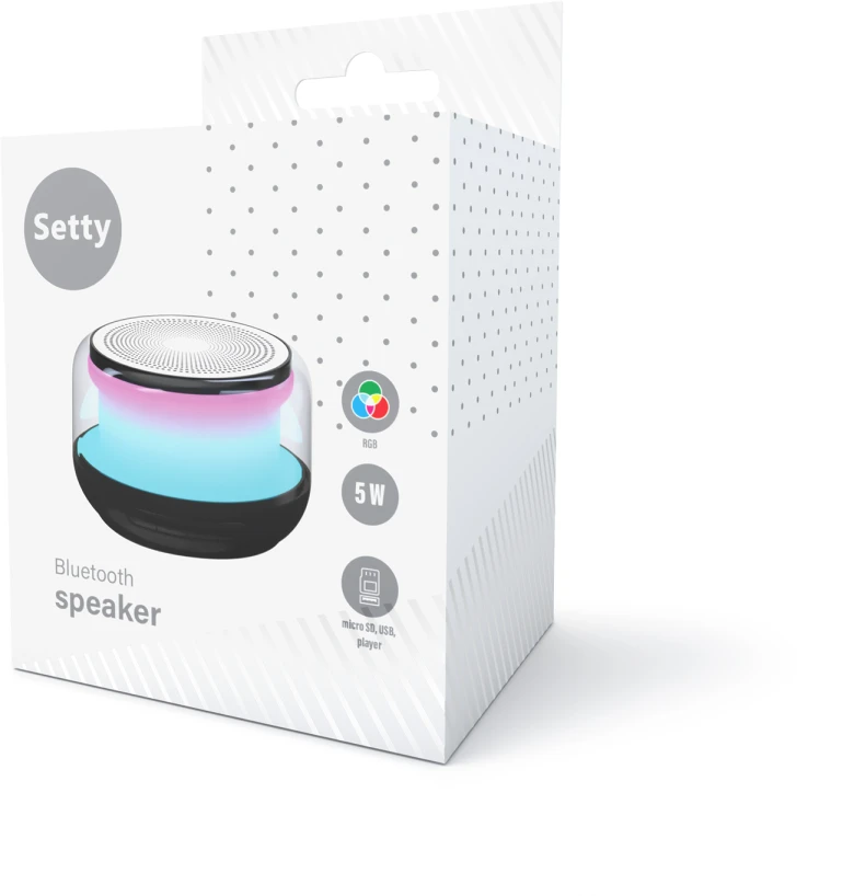 Setty garsiakalbis apvalus RGB GB-700 juodas