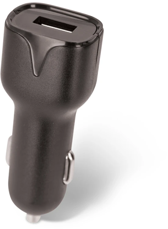 TelForceone "Setty" automobilinis įkroviklis 1x USB 2,4A juodas + USB-C kabelis 1,0 m