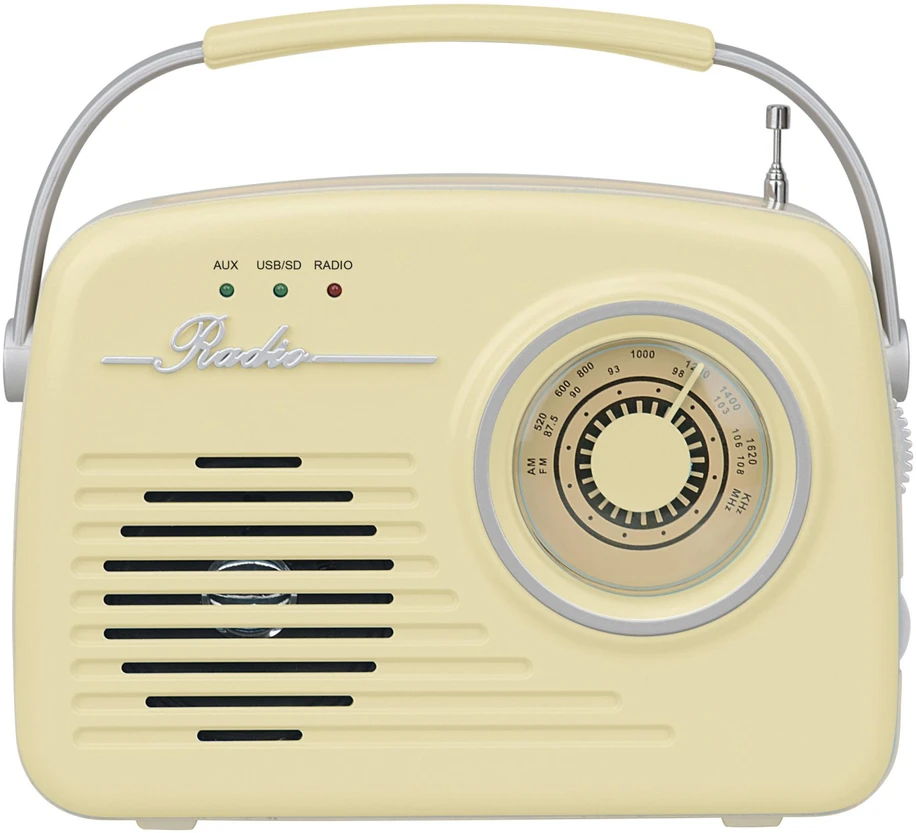 Setty Bluetooth garsiakalbis with radio Retro P350 rusvai gelsvas