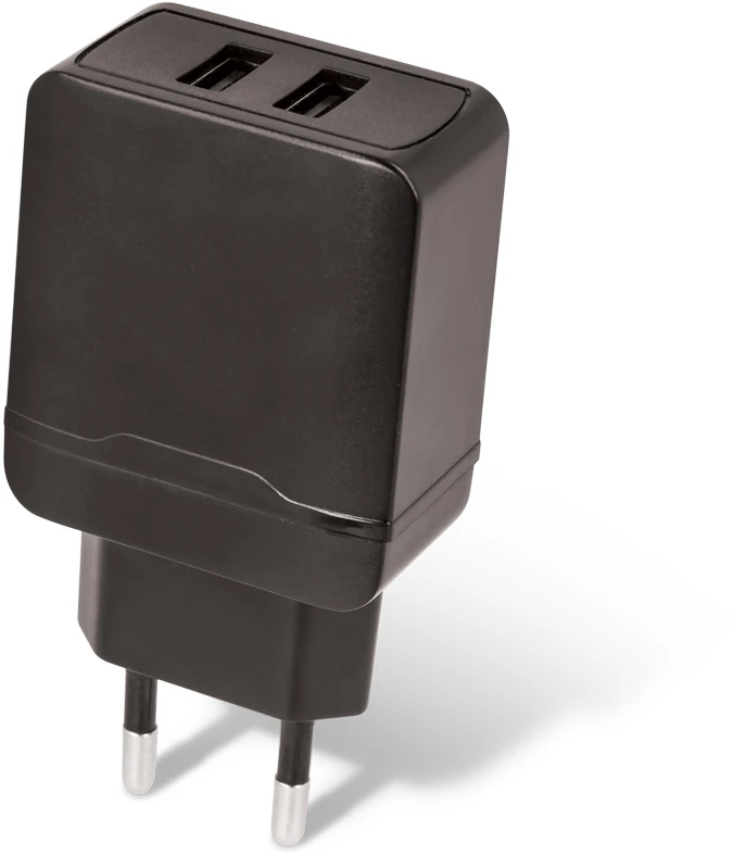 TelForceone Setty pakrovėjas 2x USB 2,4A juodas