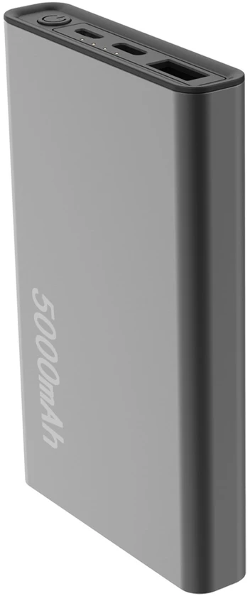 Setty Recycling išorinė baterija 5000 mAh 12W pilka QRPB5-12-18