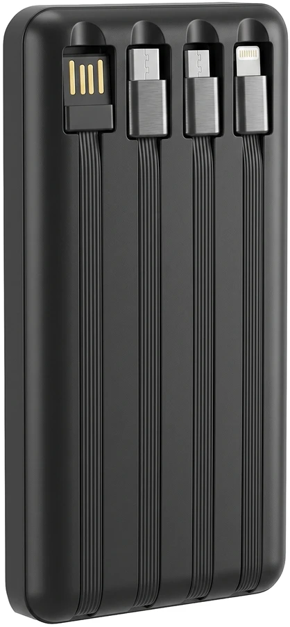 TelForceone "Setty" saulės energijos bankas SLR-100 10000 mAh, juodas