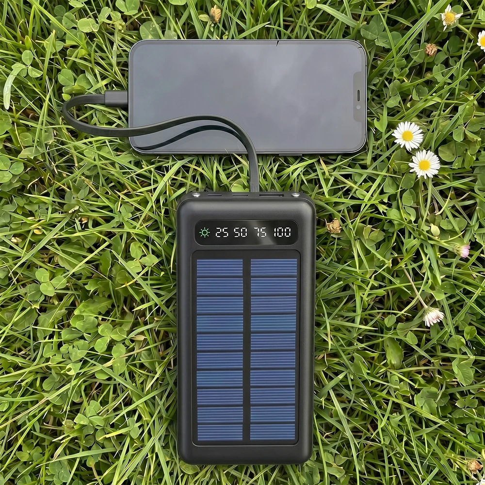 Setty saulės energijos išorinė baterija SLR-120 20000 mAh juoda
