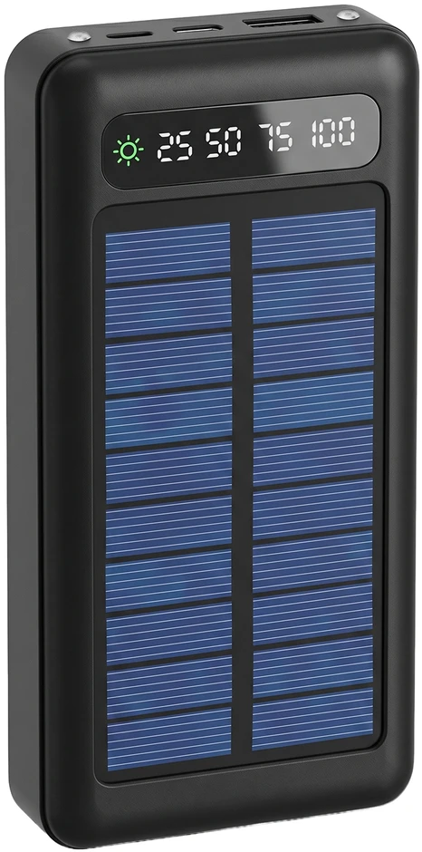 Setty saulės energijos išorinė baterija SLR-120 20000 mAh juoda