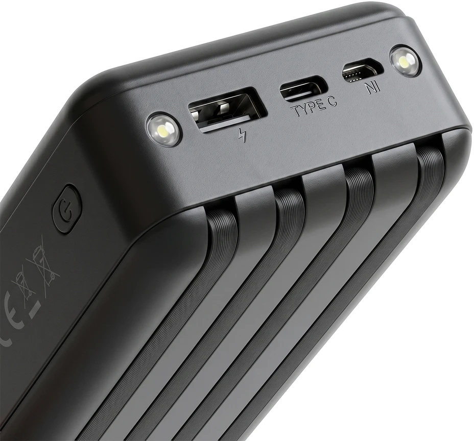 Setty saulės energijos išorinė baterija SLR-120 20000 mAh juoda