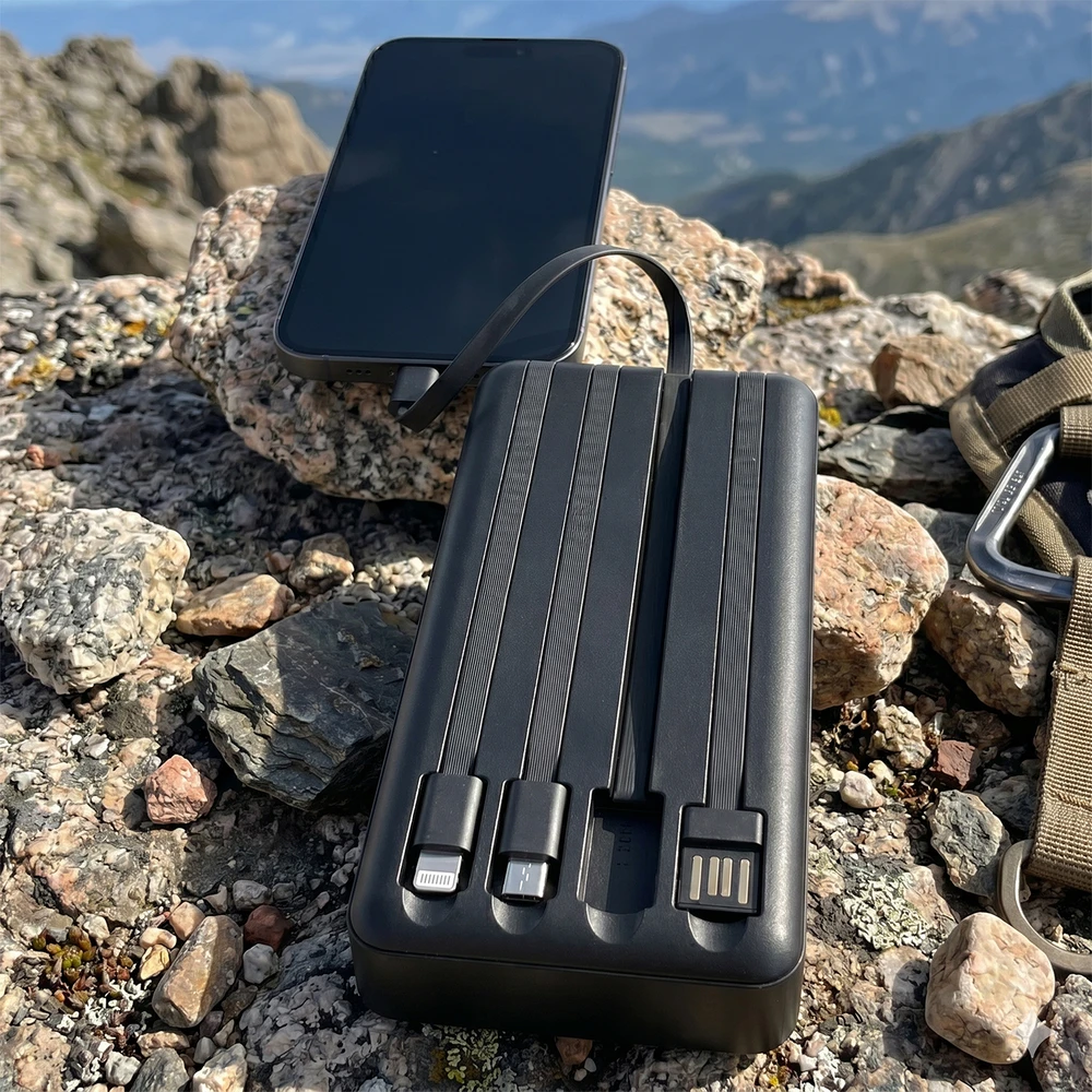 Setty saulės energijos išorinė baterija SLR-120 20000 mAh juoda