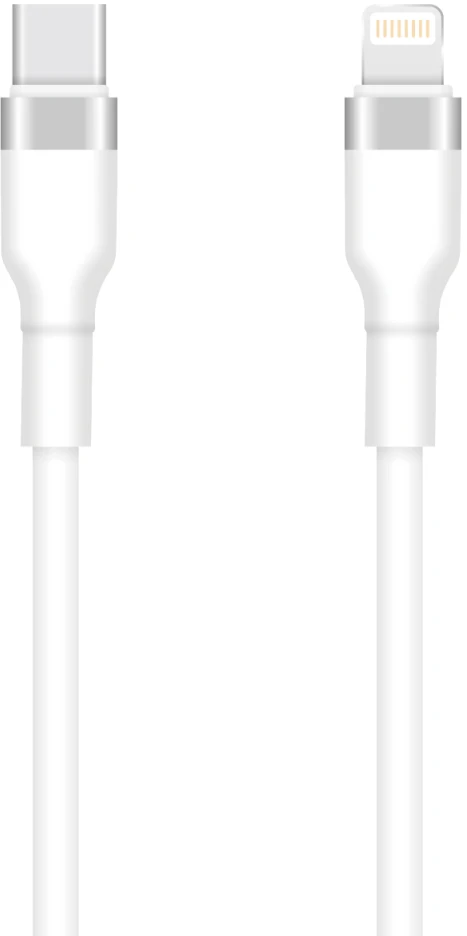 TelForceone "Setty" USB-C - "Lightning" kabelis 1 m 3A KSC-L-130, baltas