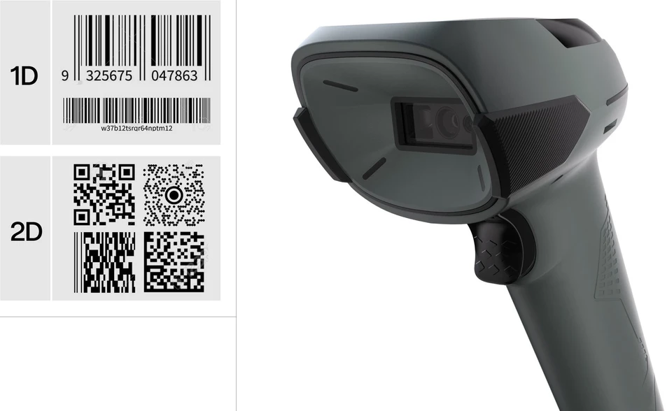 SFN Safescan 310-W Rankinis brūkšninių kodų skaitytuvas 1D/2D CMOS Juoda, Pilka