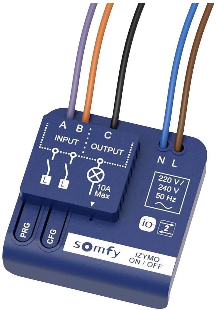 „Somfy IZYMO io“ – mikro imtuvo įjungimas / išjungimas