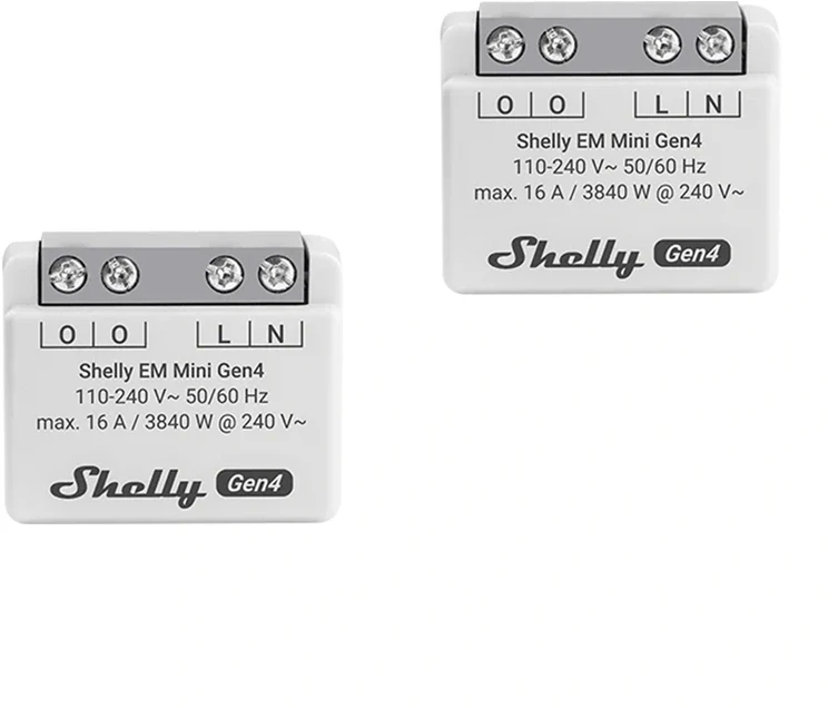 SHELLY EM Mini Gen4 energijos skaitikliai (2 vnt.)