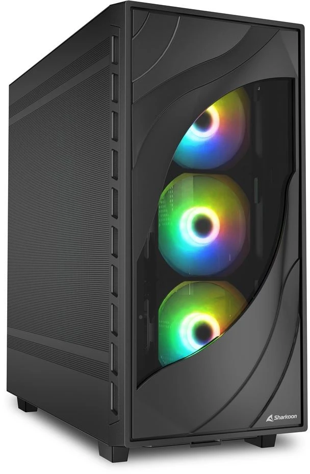 Sharkoon Rebel C80M RGB, Tower-case - juodas