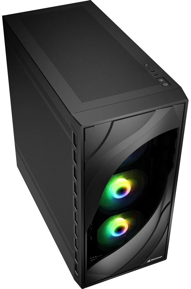 Sharkoon Rebel C80M RGB, Tower-case - juodas