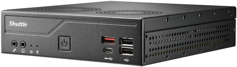 Shuttle XPC slim DH810 Barebone LGA1851 DDR5 USB4 3x Ekranas