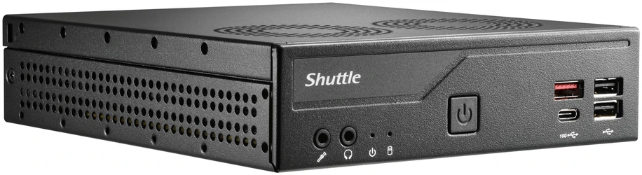 Shuttle XPC slim DH810 Barebone LGA1851 DDR5 USB4 3x Ekranas