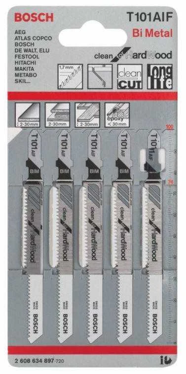 Bosch 5 siaurapj.pjūkleliai T 101 AIF