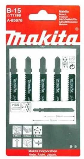 Makita Siaurapjūklio pjūkleliai B-15 (T119B) 50MM 5Vnt. A-85678