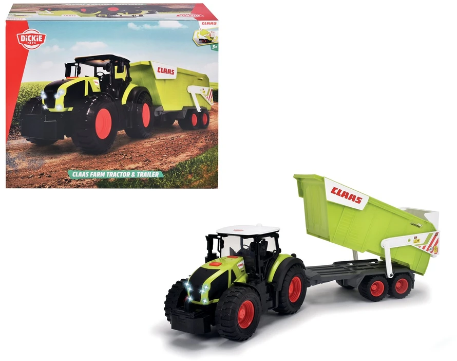 „Dickie Farm“ didelis „Claas“ traktorius su 64 cm priekaba