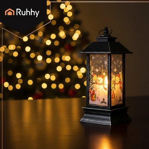 Sidabrinis LED Christmas Lantern Ruhhy 26755