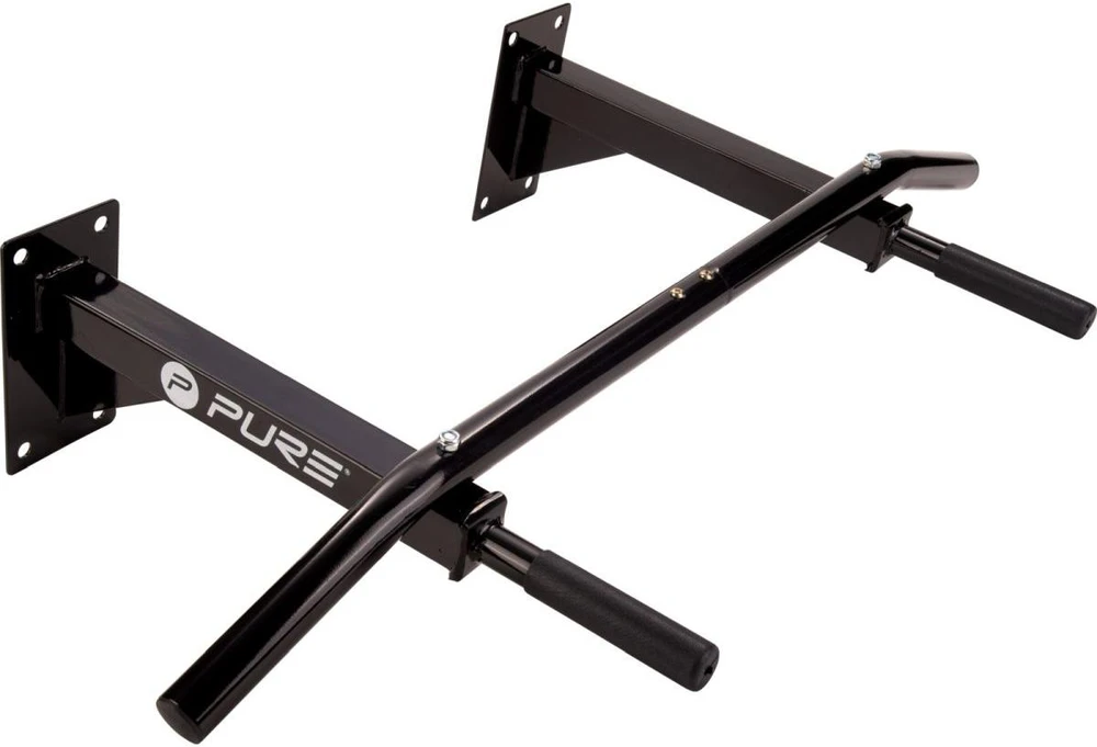 Sieninis skersinis Pure2Improve Chin-Up Bar, M dydžio, juodas
