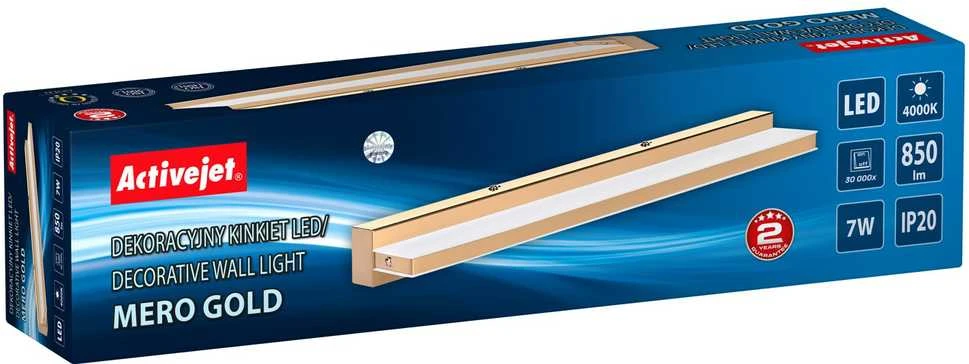 „Activejet AJE-MERO GOLD“ LED sieninis šviestuvas