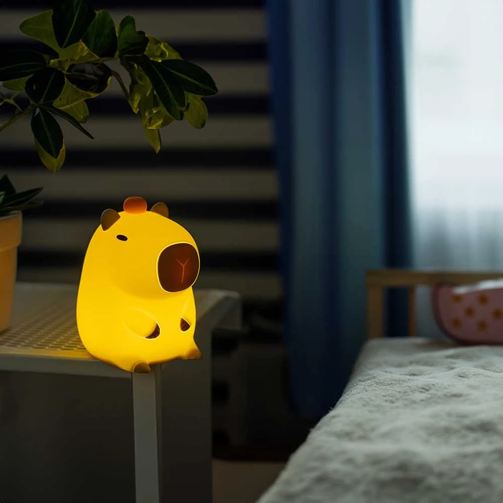 Sieninis šviestuvas LED naktinė lempa FRIENDLY CAPYBARA FNL-12 Forever Light
