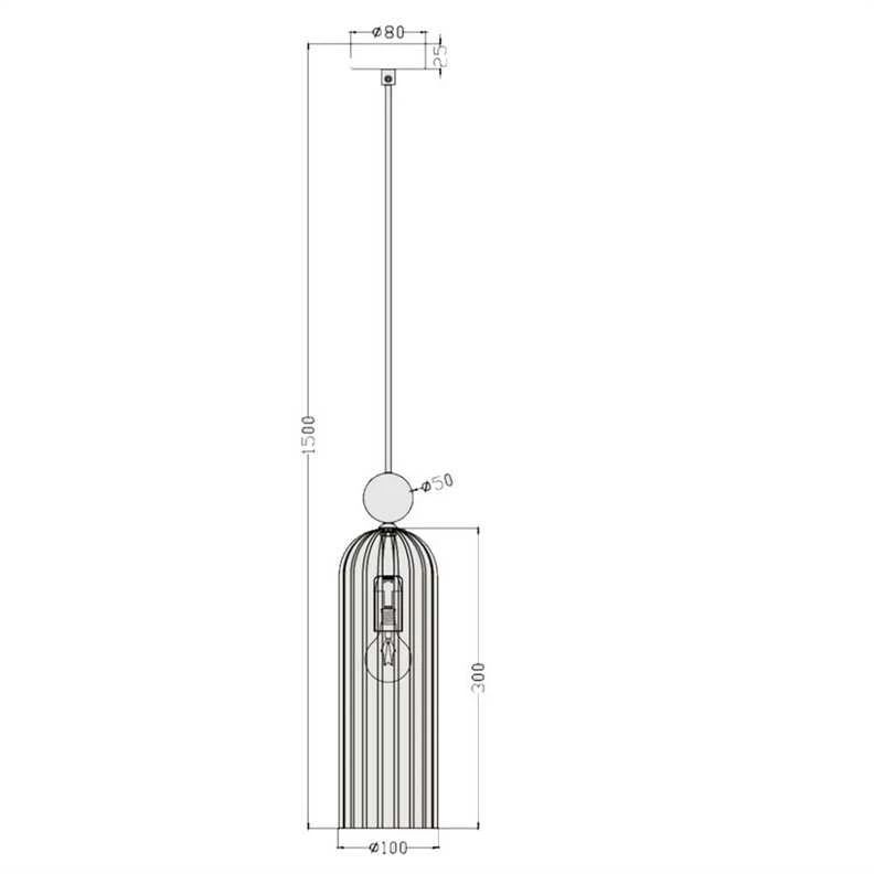 Pakabinamas šviestuvas Light_Presti Šviestuvas lubų Light Prestige Piega, 40 W, E14