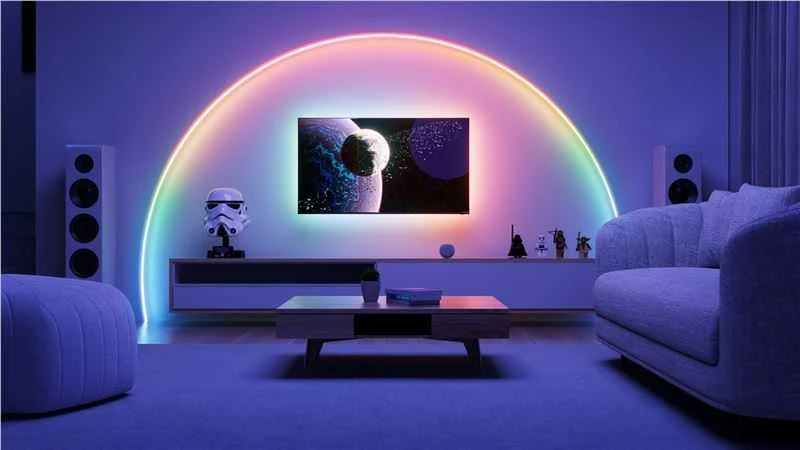 „Nanoleaf Essentials Matter“ išmanioji adresuojama daugiaspalvė HD šviesos juostelė, 5 m, 300 LED | 16 M+