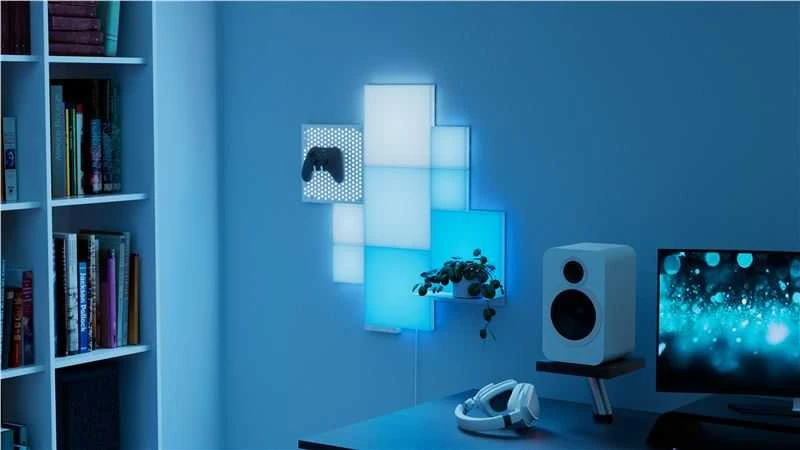 „Nanoleaf Blocks Small Squares“ papildomas rinkinys (4 panelės) | Daugiau nei 16 mln. spalvų