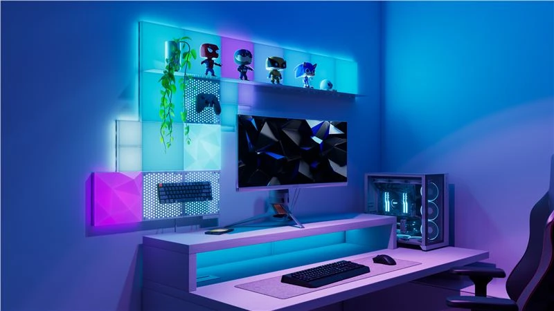 „Nanoleaf Blocks“ tekstūruotų didelių kvadratų papildomas rinkinys (2 panelės) | 16 mln. spalvų