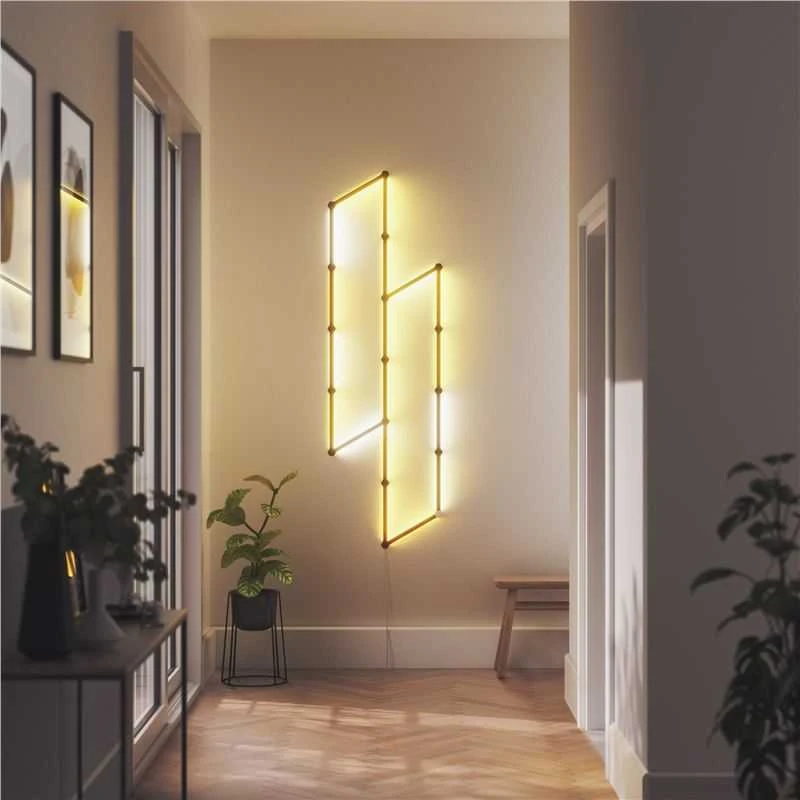 Nanoleaf | Lines Skin Juodas Matte 9pcs
