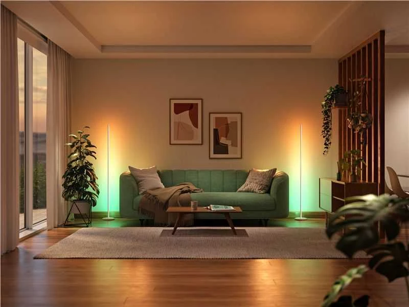 Sieninis šviestuvas Nanoleaf toršeras Smart Matter WiFi 1700Lm RGBW, Baltas | 22 W | 16M+ spalvų