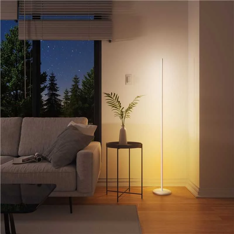 Sieninis šviestuvas Nanoleaf toršeras Smart Matter WiFi 1700Lm RGBW, Baltas | 22 W | 16M+ spalvų