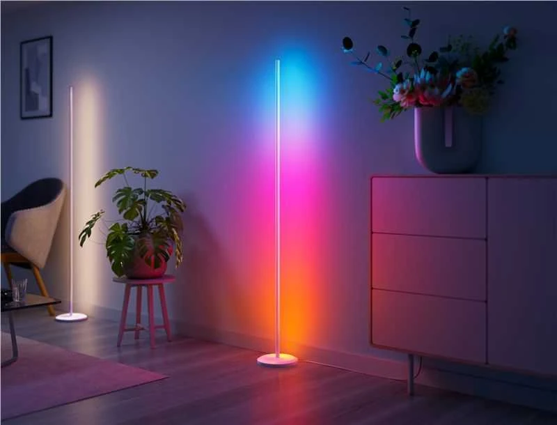 Sieninis šviestuvas Nanoleaf toršeras Smart Matter WiFi 1700Lm RGBW, Baltas | 22 W | 16M+ spalvų