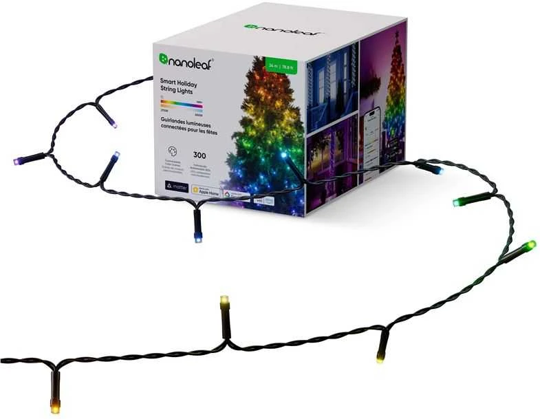 „Nanoleaf“ išmaniosios šventinės girliandos, 24 m, 300 LED | 18 W | 16 m+