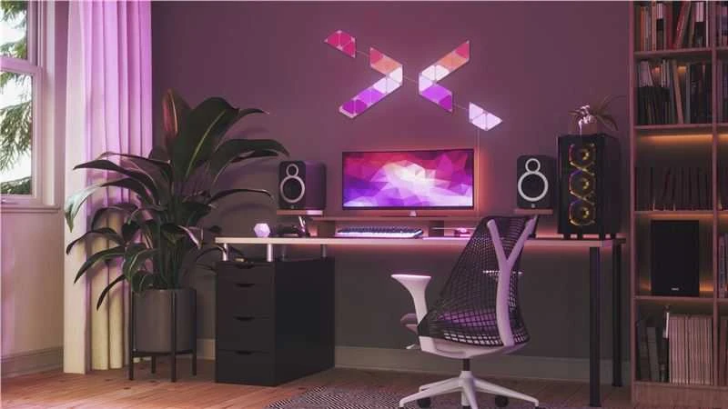 Nanoleaf Shapes Triangles Mini Expansion Pack (10 plokščių) 1 x 0,54 W 16M+ spalvos 2,4GHz WiFi b/g/n;