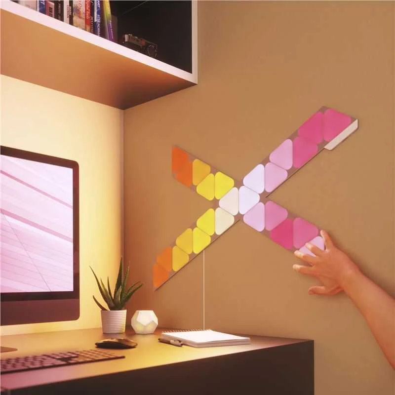 Nanoleaf Shapes Triangles Mini Expansion Pack (10 plokščių) 1 x 0,54 W 16M+ spalvos 2,4GHz WiFi b/g/n;
