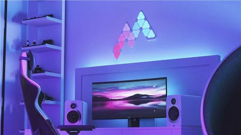 Nanoleaf Shapes Triangles Mini Expansion Pack (10 plokščių) 1 x 0,54 W 16M+ spalvos 2,4GHz WiFi b/g/n;