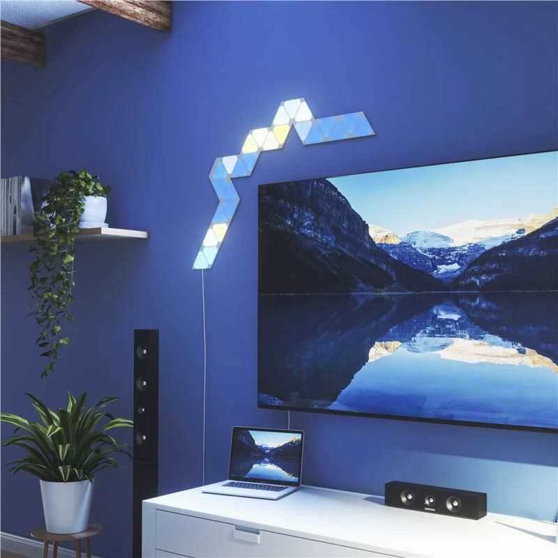 Nanoleaf Shapes Triangles Mini Expansion Pack (10 plokščių) 1 x 0,54 W 16M+ spalvos 2,4GHz WiFi b/g/n;